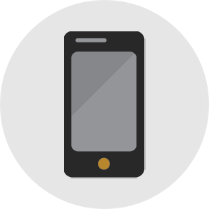 Icône de compatibilité avec les téléphones.