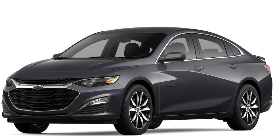 Chevrolet Malibu 2023 en gris cendré métallisé.