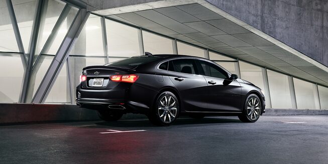 The 2023 Malibu Displayed in an Industrial Garage