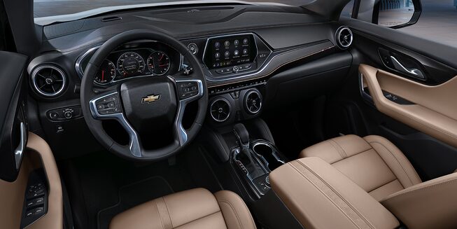 2022 Chevrolet Blazer Interior Seating and Dashboard.