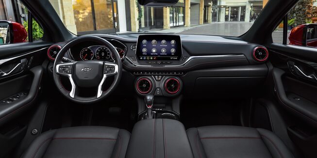 Front interior of the 2023 Blazer.