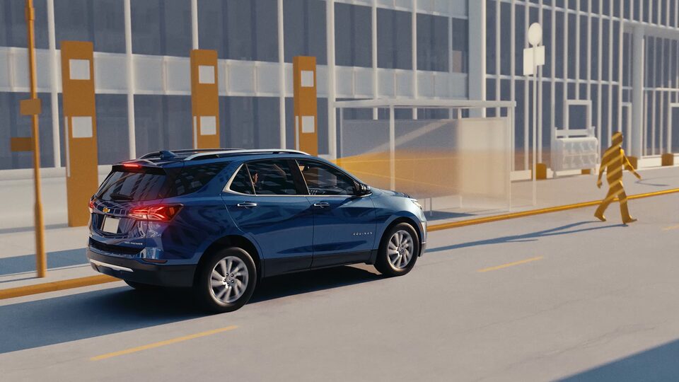 2023 Equinox front pedestrian breaking video.