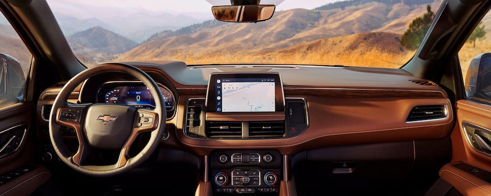 2023 Chevrolet Suburban front interior.