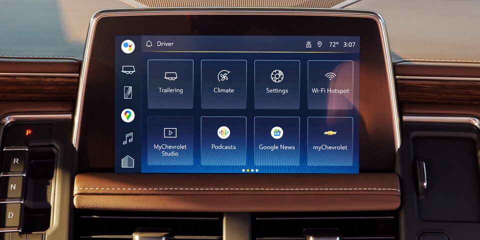 Chevrolet Tahoe 2023 avec Google intégré.