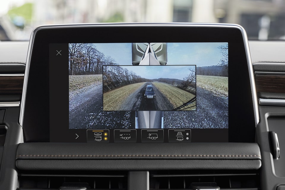 2023 Tahoe Full-Size SUV Interior View Of Touch Screen Rear Camera View.