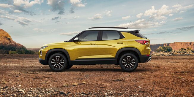2023 Chevrolet Trailblazer Sporty Small SUV Exterior Side Profile.