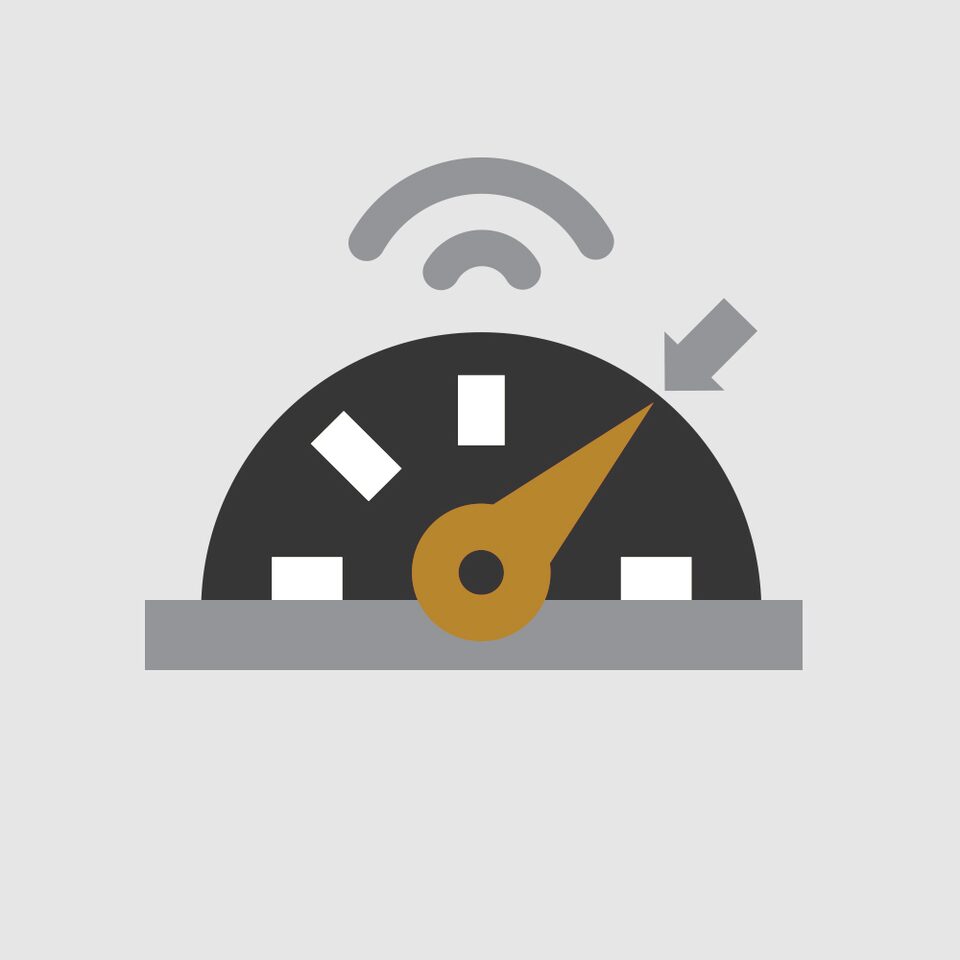 Adaptive Cruise Control Icon.