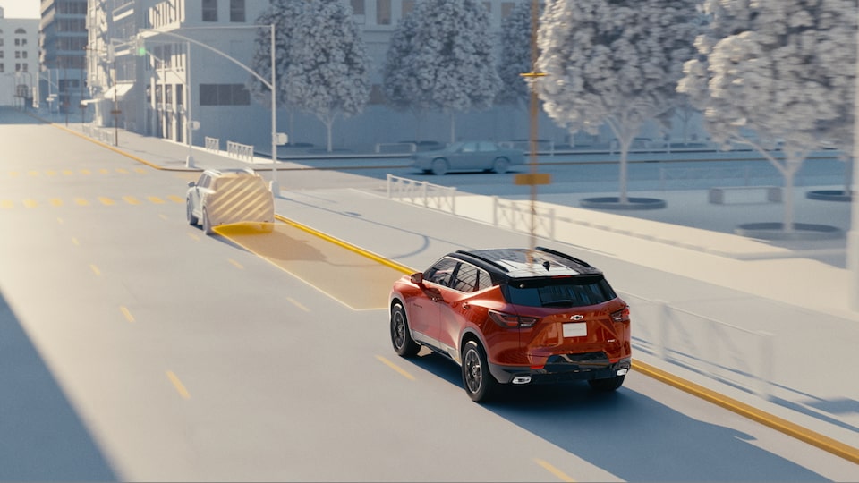Forward collision alert and automatic emergency braking.