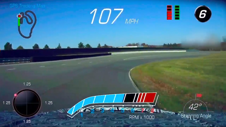 Enregistreur de données de performance de la Chevrolet Camaro 2023.
