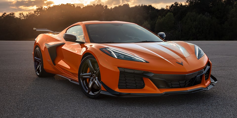 The redesigned front of the 2024 Corvette Z06.
