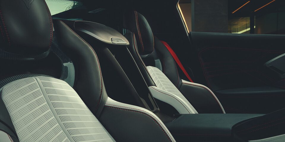 The comfortable and athletic appeal of the Corvette Z06 GT2's seats.