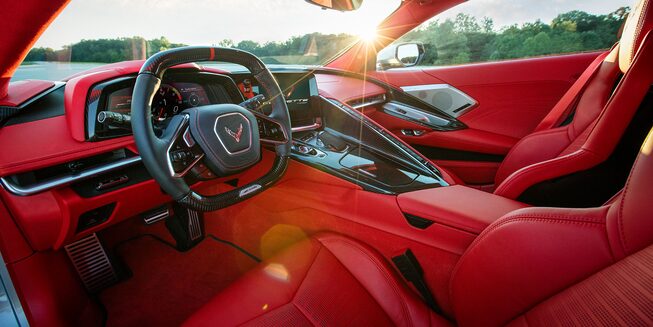 2023 Chevrolet Corvette Z06: Interior Shot Of Front Seats.
