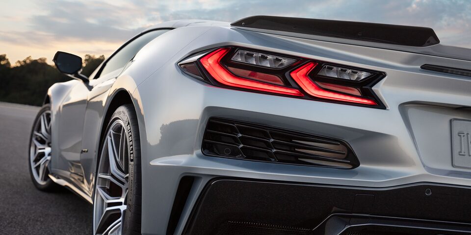 2023 Chevrolet Corvette Z06 Rear Worm's Eye View.