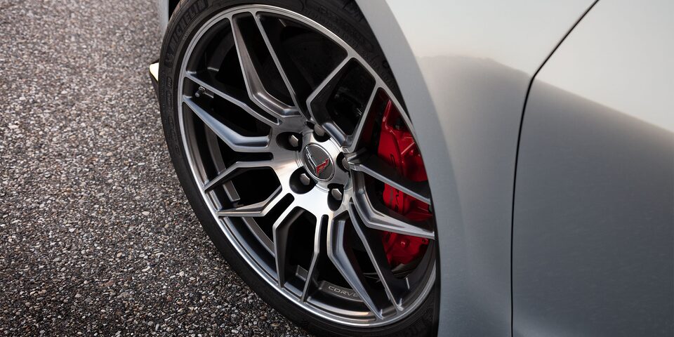 2023 Chevrolet Corvette Z06 Rear Close-Up of Wheel.