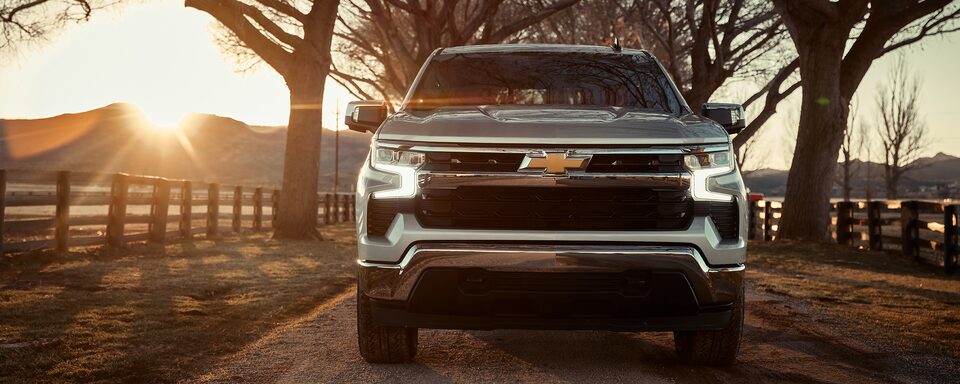 2022 Chevrolet Silverado 1500 exterior featuring the front grille.