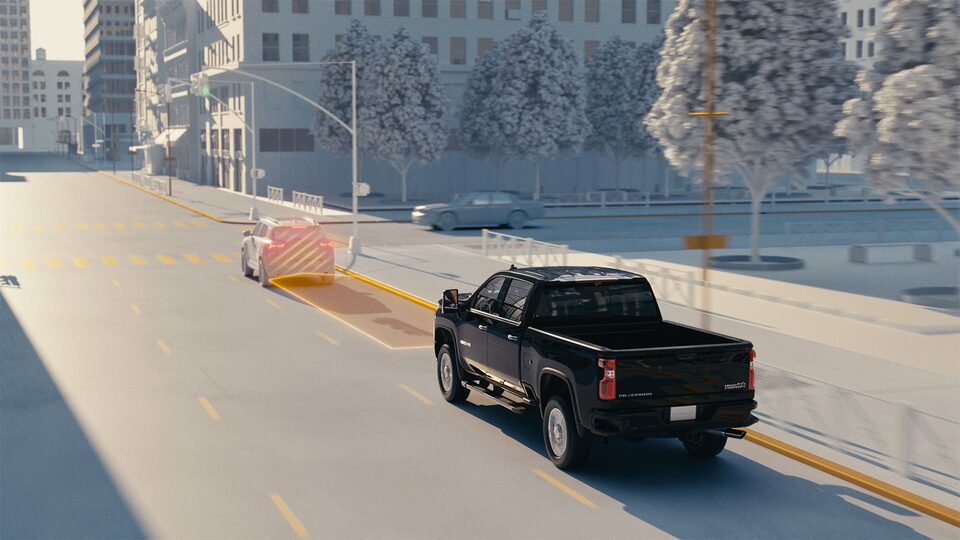 Alerte de prévention de collision et freinage d’urgence automatique.