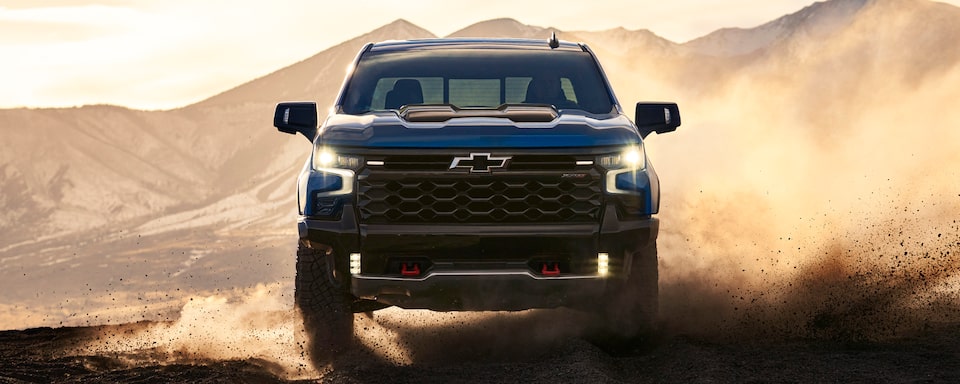 Exterior front view of the 2023 Chevrolet Silverado 1500.