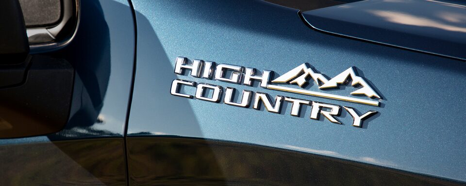 2023 Silverado 1500 High Country badging.