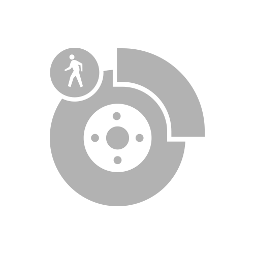 Pedestrian Braking on icon.