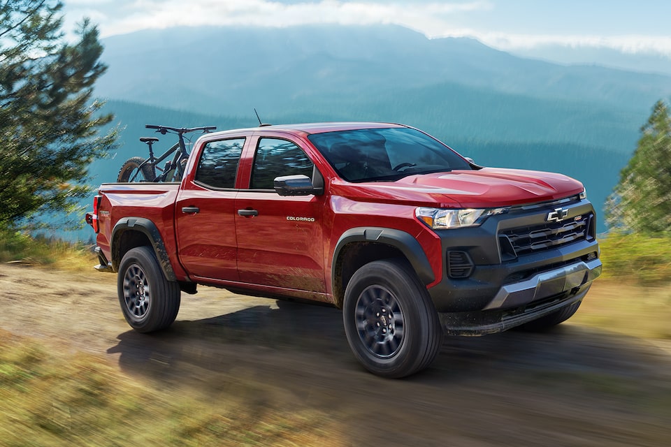 2024 Chevrolet Colorado while by the mountains.
