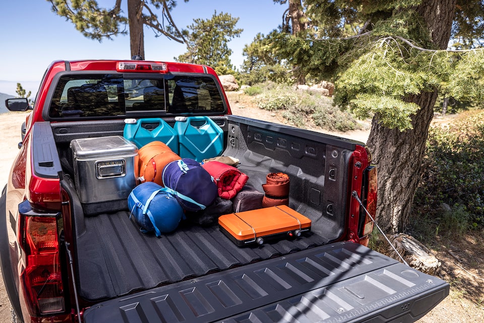 The 2024 Chevrolet Colorado after being loaded.