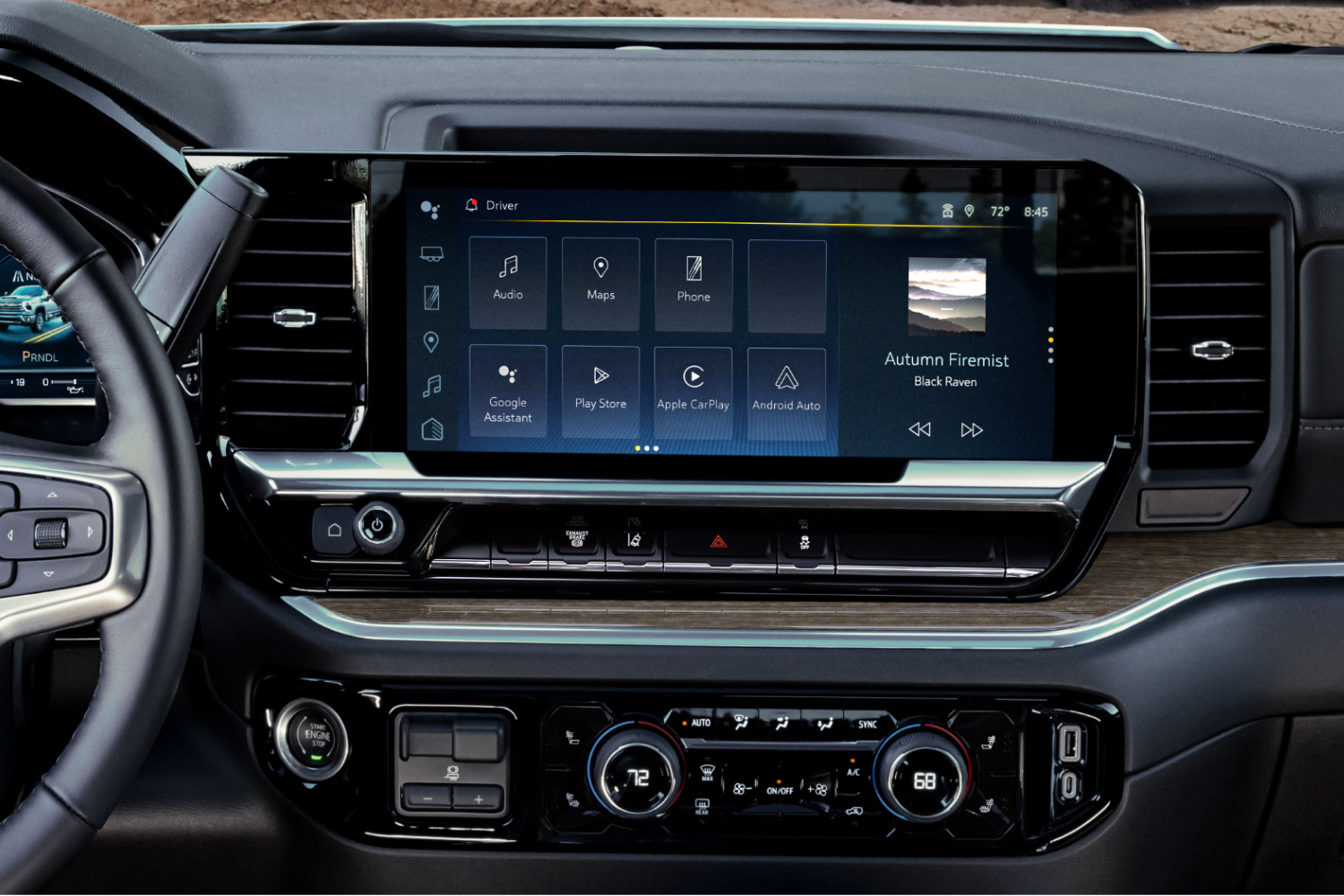 Close-up of the Display Dashboard of the 2026 Chevy Silverado HD