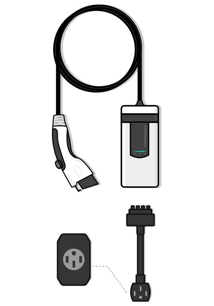 Cordon de charge à double niveau Chevrolet.