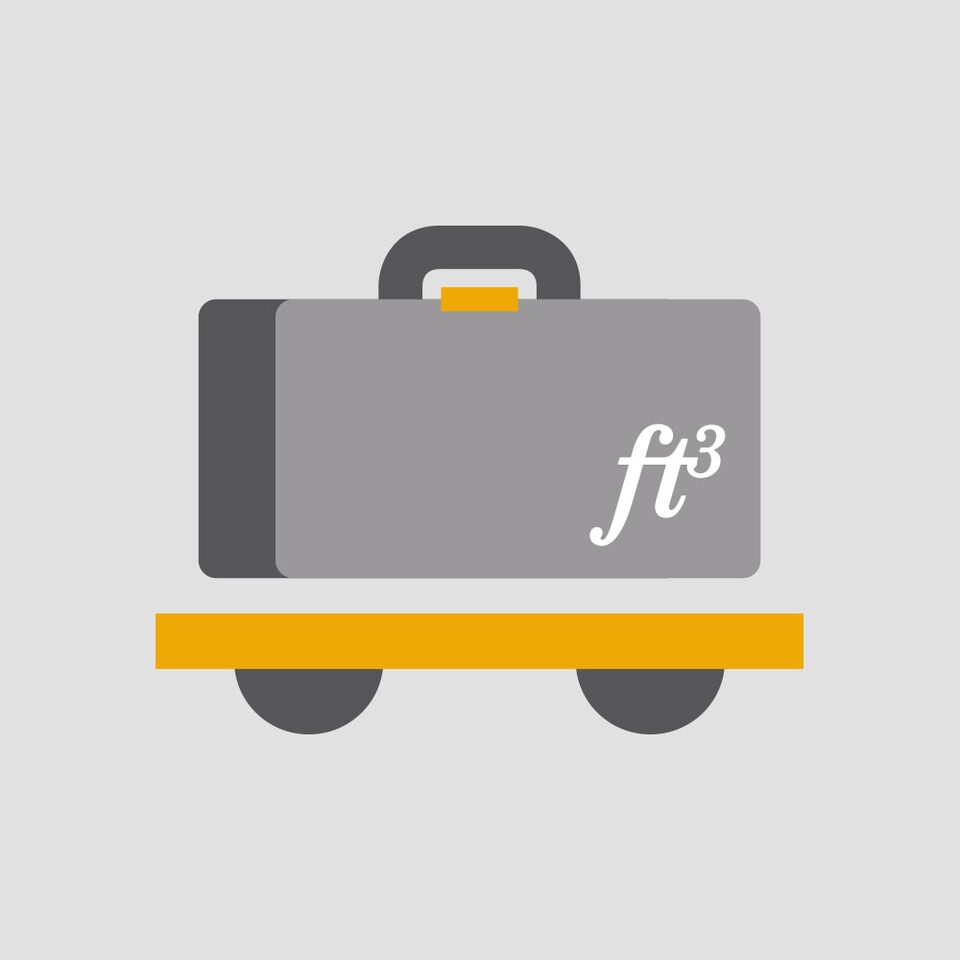 Cargo volume icon.
