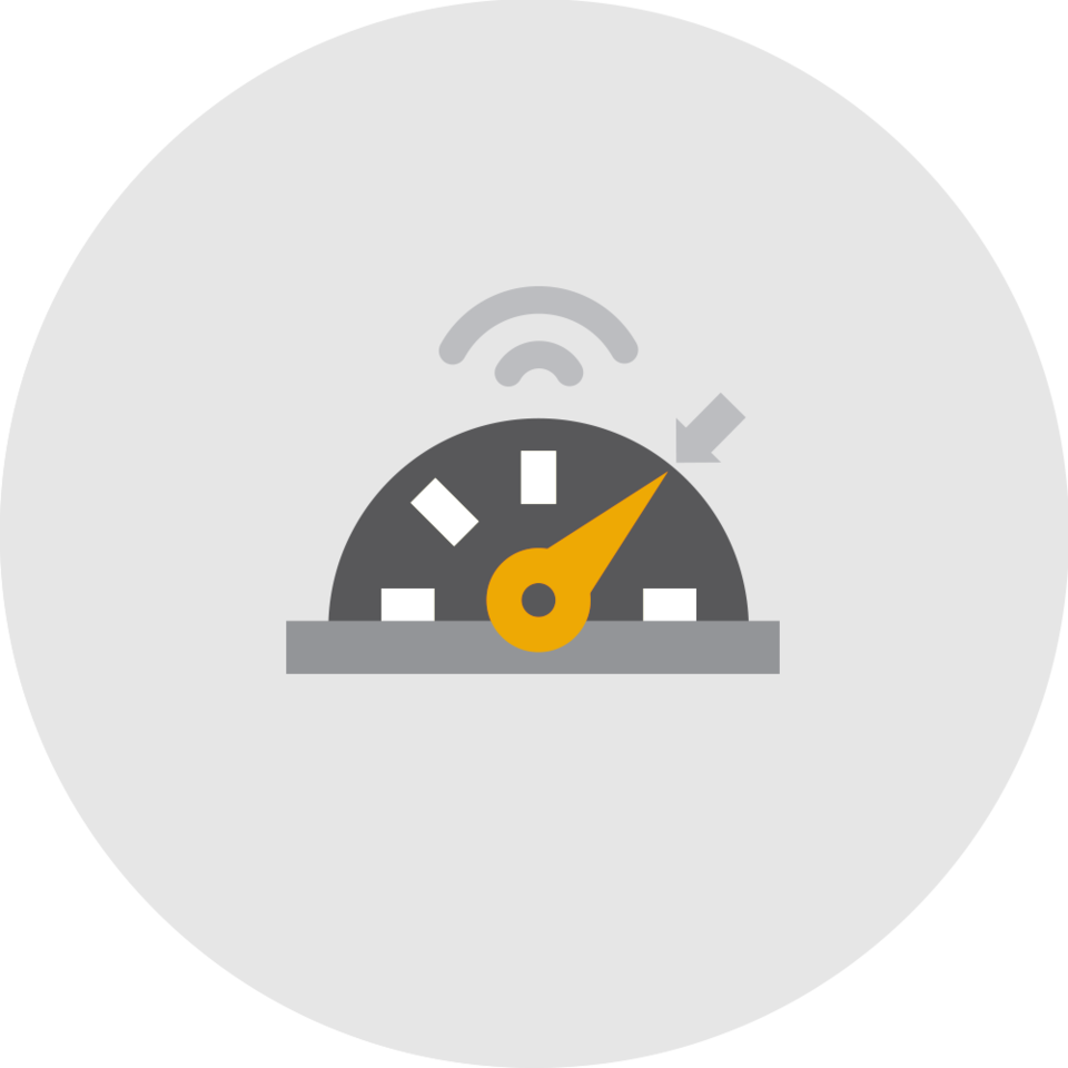 Adaptive Cruise Control Icon.