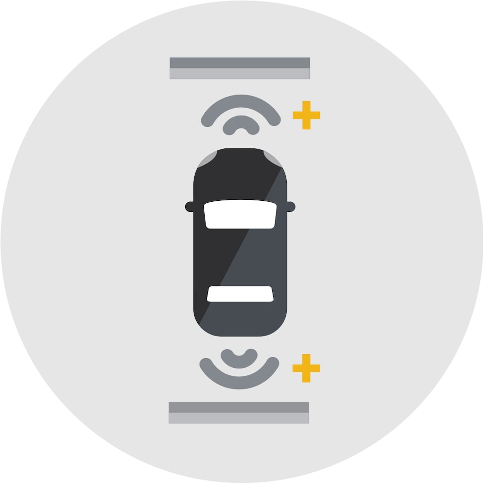 Front and Rear Park Assist Icon