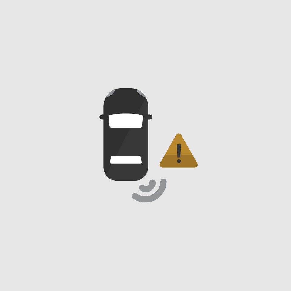 Side Blind Zone Alert Icon.
