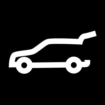 Hands-free power liftgate control symbol.