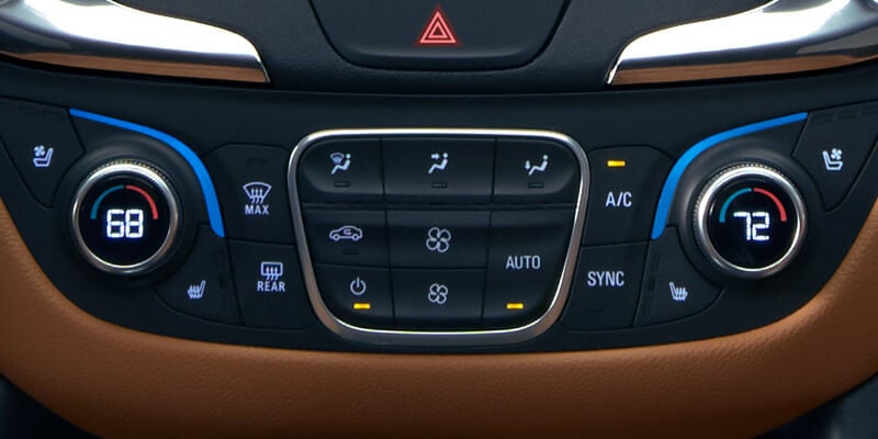 Dual-zone climate controls