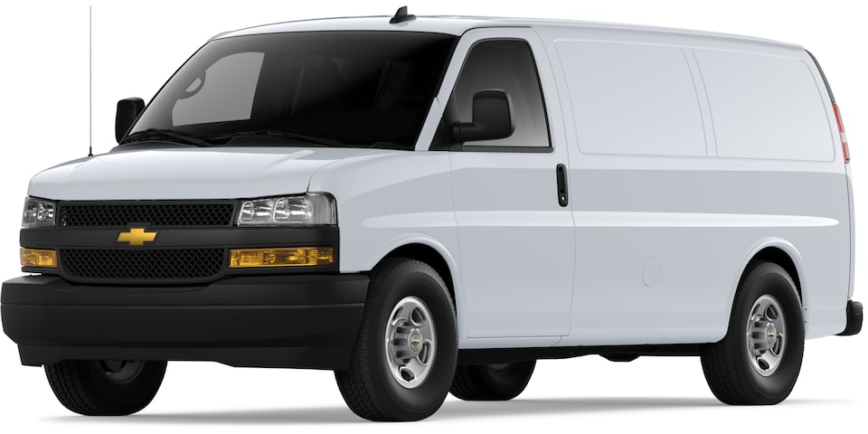 Fourgonnette utilitaire Express 2024 en blanc sommet.