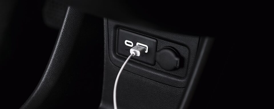 2021 Chevrolet Spark USB charger.