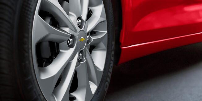2022 Spark Small Hatchback Car: Alloy Wheels.