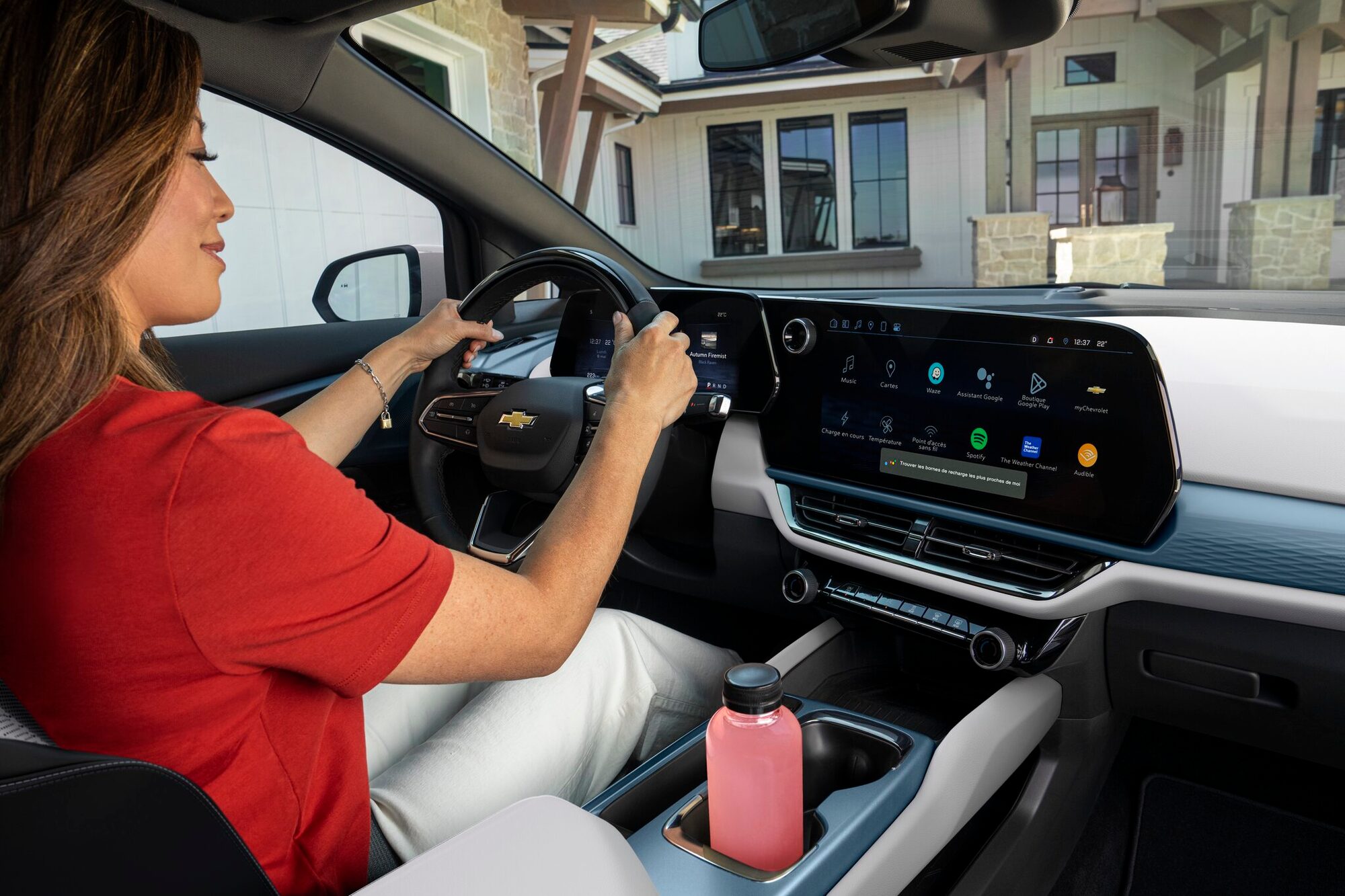 l’écran d’infodivertissement d’un véhicule Chevrolet abonné à OnStar.
