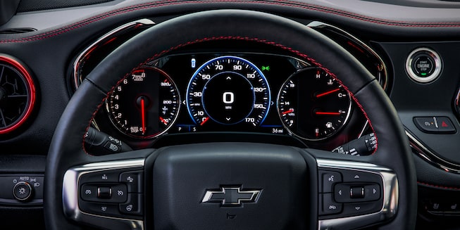 Passenger Side View Interior Dashboard Of The 2020 Blazer.