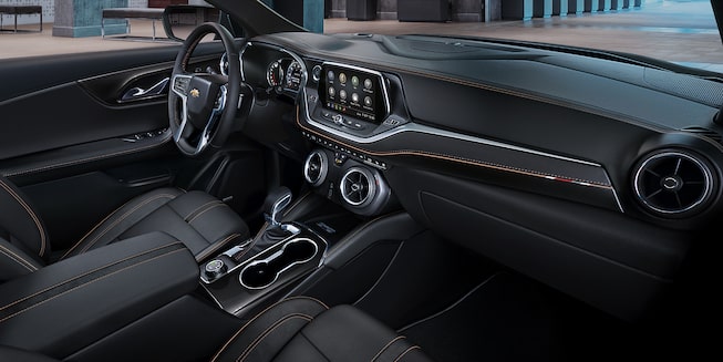 Passenger Side View Interior Dashboard Of The 2020 Blazer.