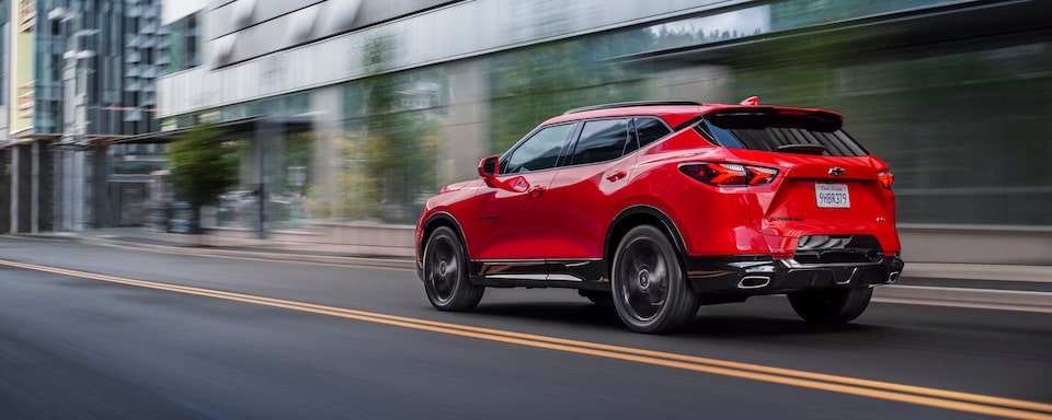 2020 Chevrolet Blazer Driving On The Road.