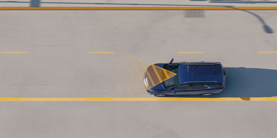 2022 Chevrolet Equinox SUV Safety Assist Feature: Lane Keep Assist with Lane Departure Warning.