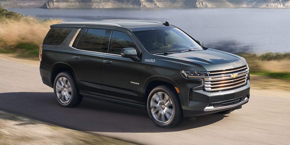 2022 Chevrolet Tahoe full-size SUV front side exterior view.
