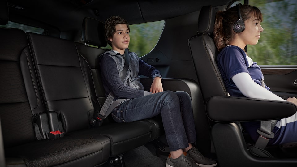 2022 Chevrolet Tahoe Power-Release Second-Row Seats.