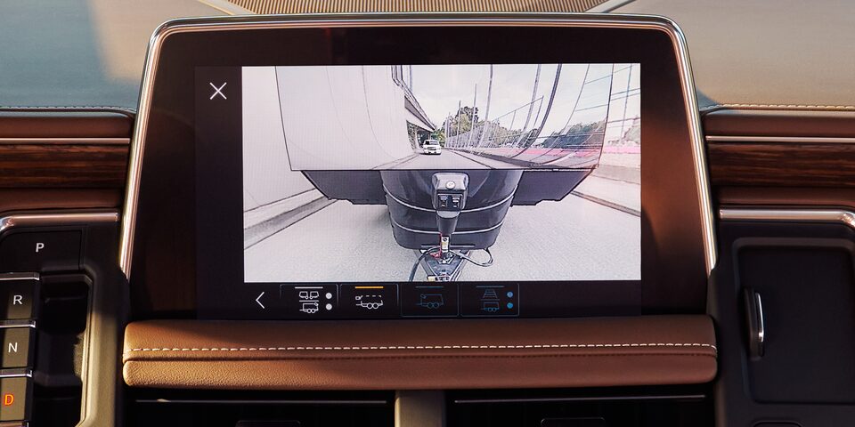 2022 Chevrolet Tahoe Full-Size SUV Interior View Of Touch Screen Rear Camera View.
