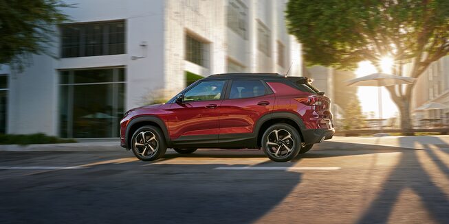 2022 Chevrolet Trailblazer SUV: Exterior profile view.
