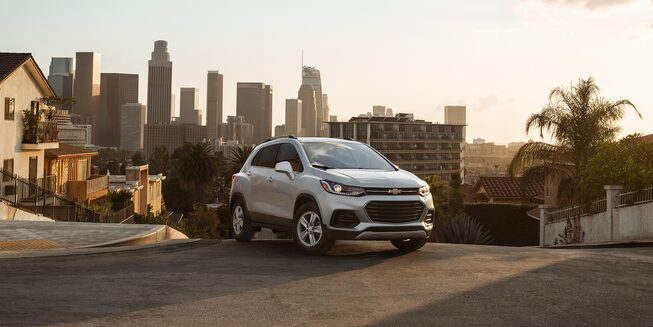 2022 Chevrolet Trax front angle view.