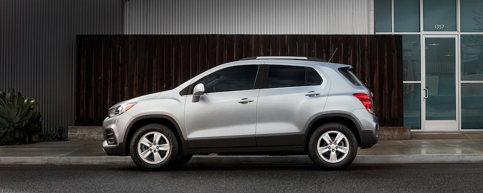 2022 Chevrolet Trax Compact SUV parked on a road.