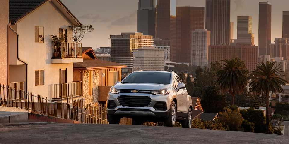 2022 Trax Front Driving Shot.