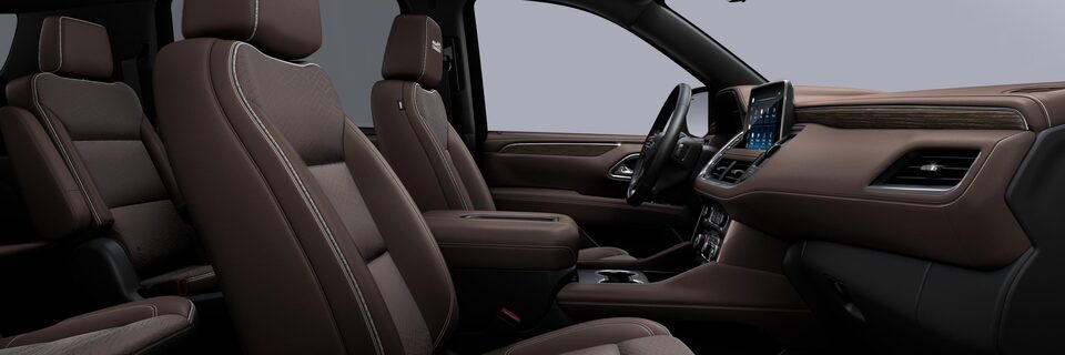 2023 Chevrolet Suburban In Jet Black / Mocha Perforated Leather Seating Surfaces