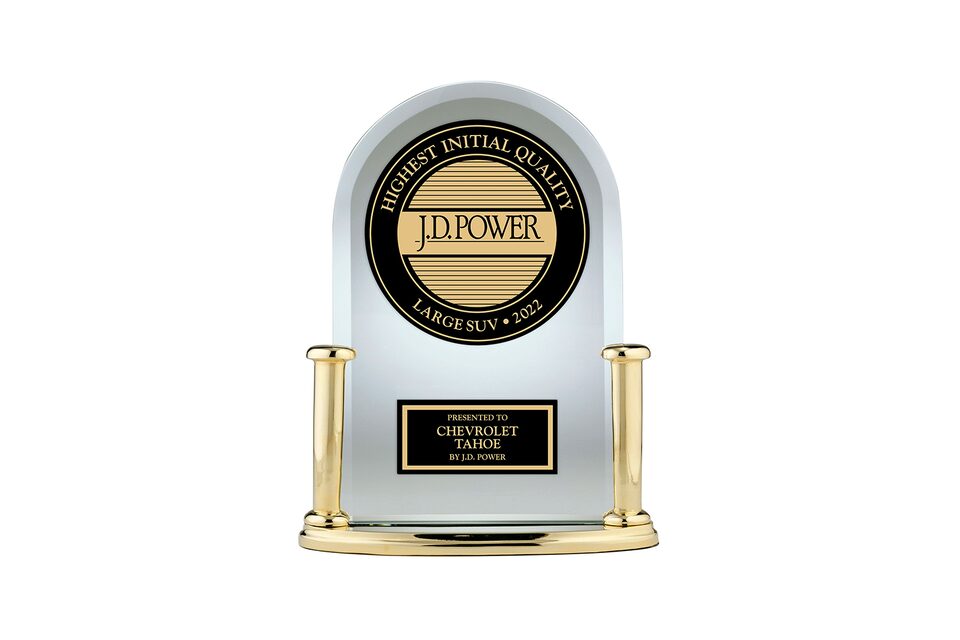 JDP Award, #1 Large SUV in New Vehicle Quality